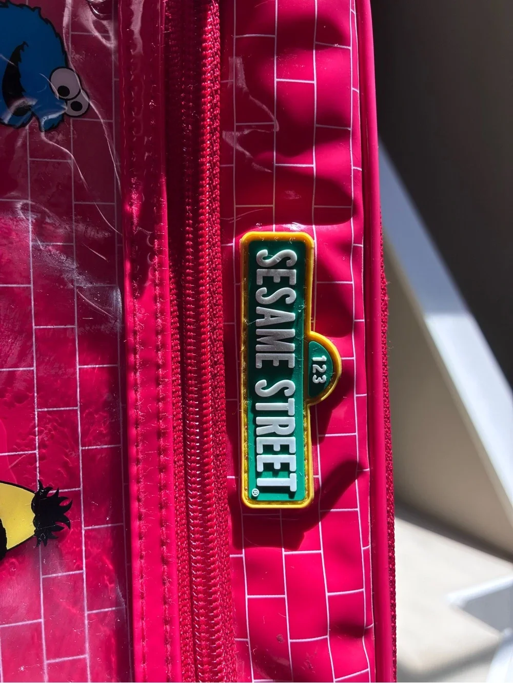 Y2K sesame street zip up lunch box